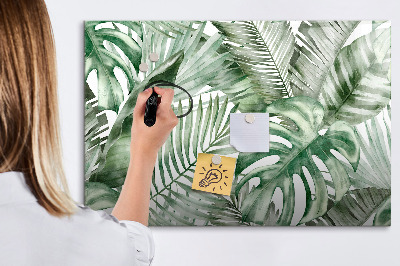 Magnetic board for writing Plant leaves