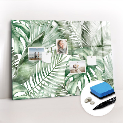 Magnetic board for writing Plant leaves