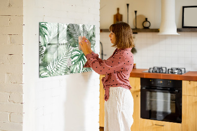 Dry erase magnetic board Plant leaves