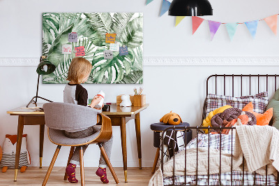 Dry erase magnetic board Plant leaves