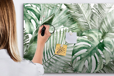 Magnetic board for writing Plant leaves