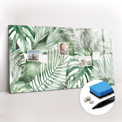 Dry erase magnetic board Plant leaves
