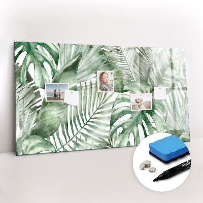 Magnetic board for writing Plant leaves