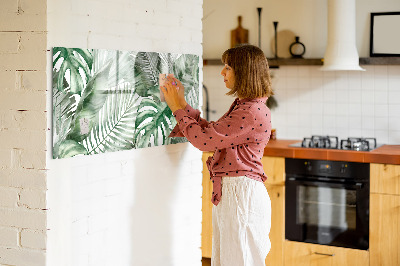 Magnetic board for writing Plant leaves