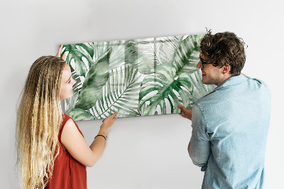 Magnetic board for writing Plant leaves