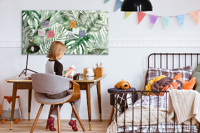 Dry erase magnetic board Plant leaves