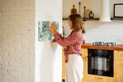 Magnetic board for writing Plant leaves