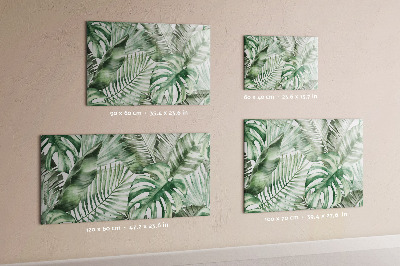 Dry erase magnetic board Plant leaves