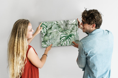 Magnetic board for writing Plant leaves