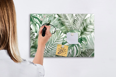 Magnetic board for writing Plant leaves