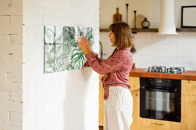 Magnetic board for writing Plant leaves