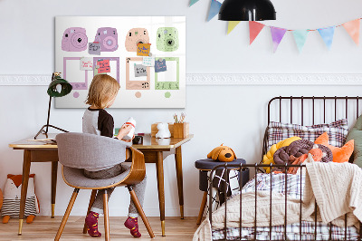 Magnetic board for drawing Camera set