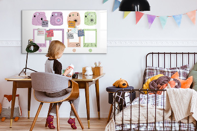 Magnetic dry erase board Camera set