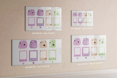 Magnetic board for drawing Camera set