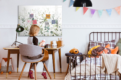 Dry erase magnetic board Plants leaves