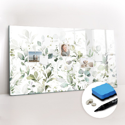 Dry erase magnetic board Plants leaves