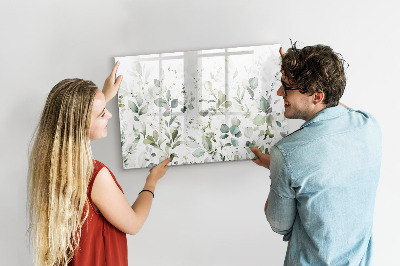 Magnetic board for writing Plants leaves