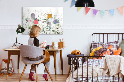 Dry erase magnetic board Plants leaves