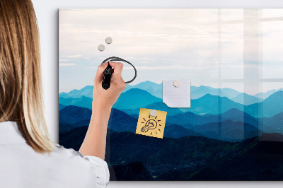 Dry erase magnetic board Watercolor Mountains