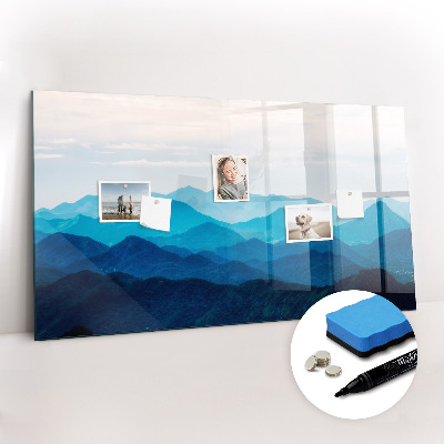 Dry erase magnetic board Watercolor Mountains