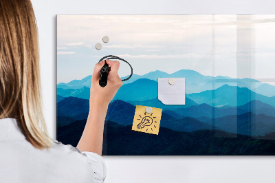 Dry erase magnetic board Watercolor Mountains