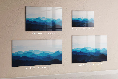 Dry erase magnetic board Watercolor Mountains
