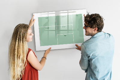 Dry erase magnetic board Office organizer