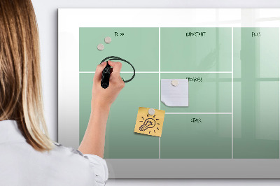 Dry erase magnetic board Office organizer