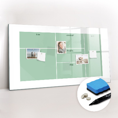 Dry erase magnetic board Office organizer