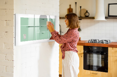 Dry erase magnetic board Office organizer