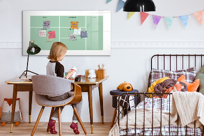 Dry erase magnetic board Office organizer