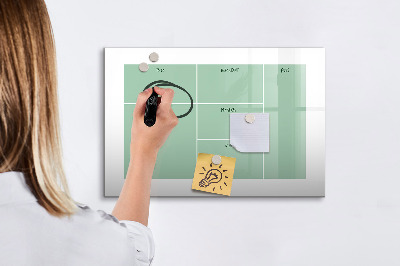 Dry erase magnetic board Office organizer