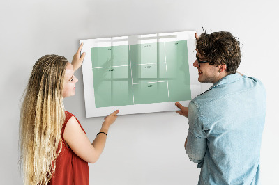 Dry erase magnetic board Office organizer