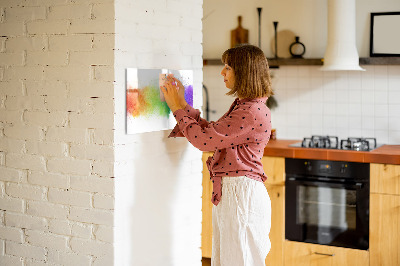 Magnetic dry erase board Abstract rainbow