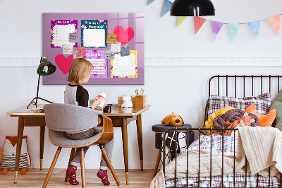 Magnetic board with marker Monster notes