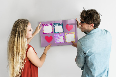 Dry erase magnetic board Monster notes
