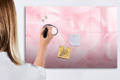 Magnetic dry erase board Feathers abstract