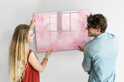 Magnetic dry erase board Feathers abstract
