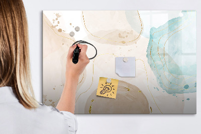 Dry erase magnetic board Watercolor spots
