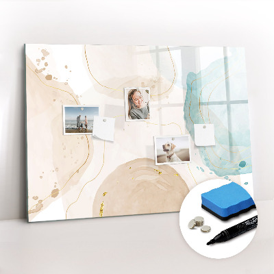 Dry erase magnetic board Watercolor spots