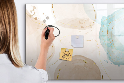 Dry erase magnetic board Watercolor spots