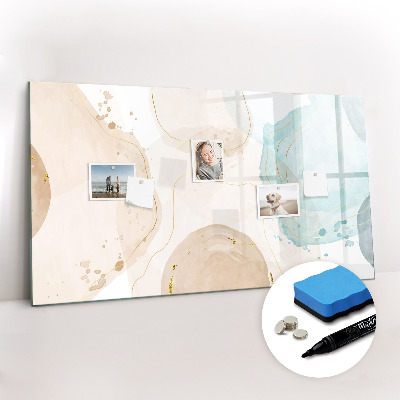 Dry erase magnetic board Watercolor spots