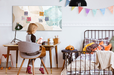 Magnetic board for writing Watercolor spots