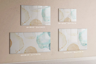Dry erase magnetic board Watercolor spots