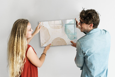 Dry erase magnetic board Watercolor spots