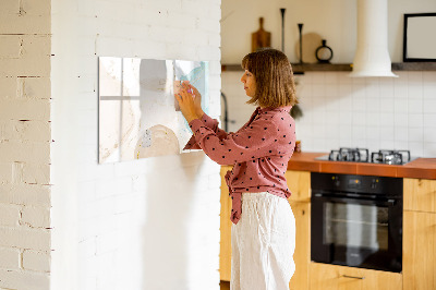 Dry erase magnetic board Watercolor spots