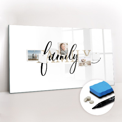 Magnetic dry erase board Inscription family