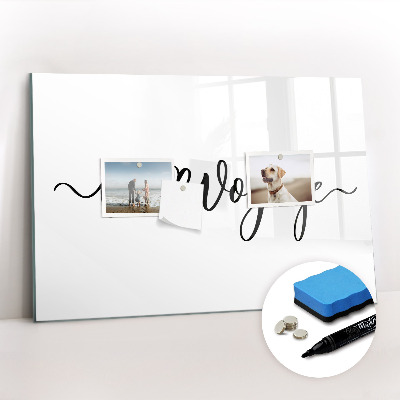 Magnetic board for drawing Inscription bon voyage