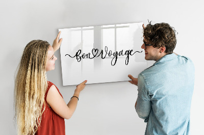 Magnetic board for drawing Inscription bon voyage