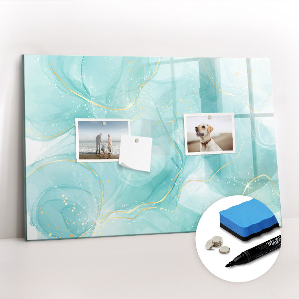 Magnetic dry erase board Abstract marble
